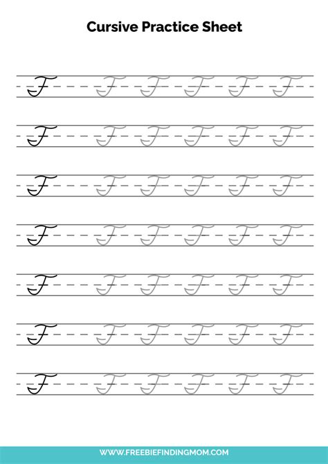 capital f cursive writing.